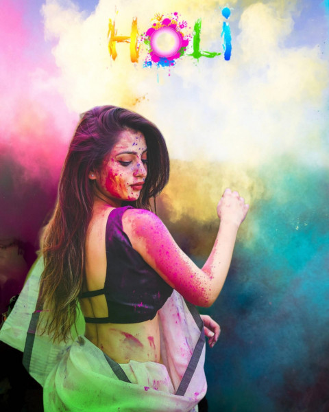 Happy Holi Photoshop Editing  Background Download Pic