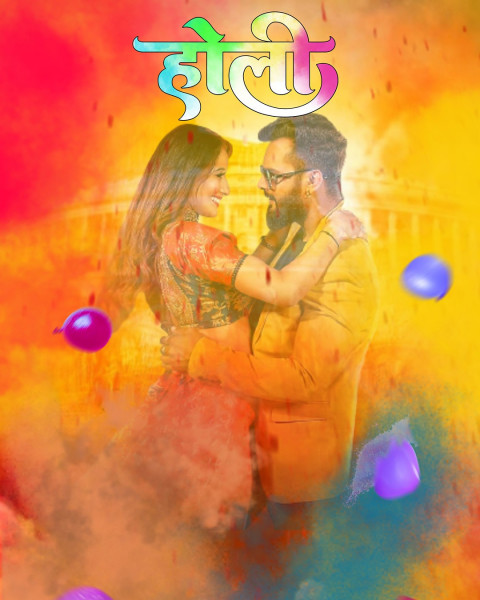 Happy Holi Photosop Poto Editing CB Background Full HD