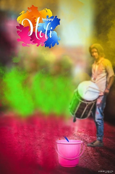 Happy Holi Picsart Photo Editing Background Download Free