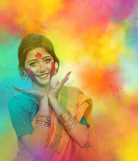Happy Holi Special Photo Editing Background