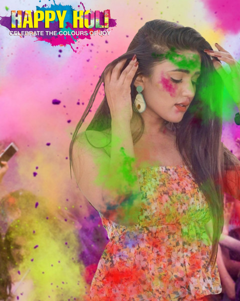 Happy Holi Special Photo Editing Cb Background With Girl For Picsart