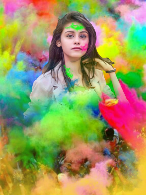 Happy Holi Special Photo Editing Cb Background With Girl For Picsart