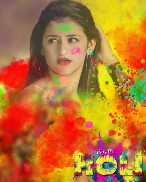 Happy Holi Special Photo Editing Cb Background With Girl For Picsart