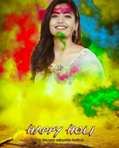 Happy Holi Special Photo Editing Cb Background With Girl For Picsart