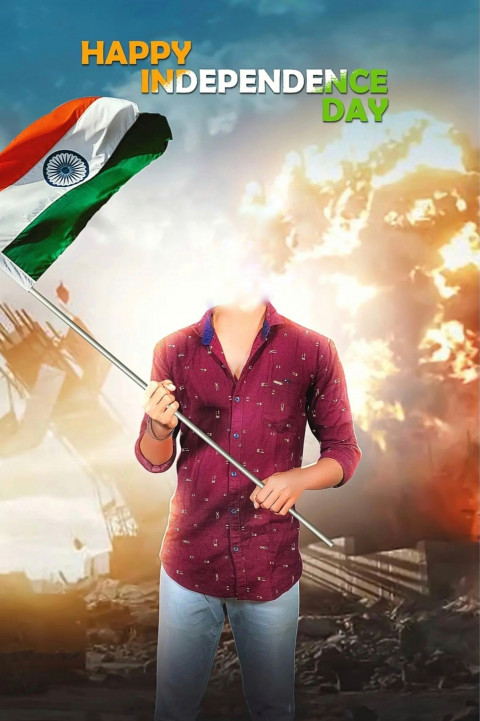Happy Independence Day Flag Background For CB PicsArt Editing New