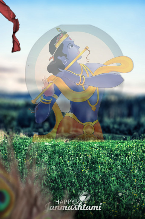 Happy Janmashtami Editing Blur Forest Background For CB PicsArt Free