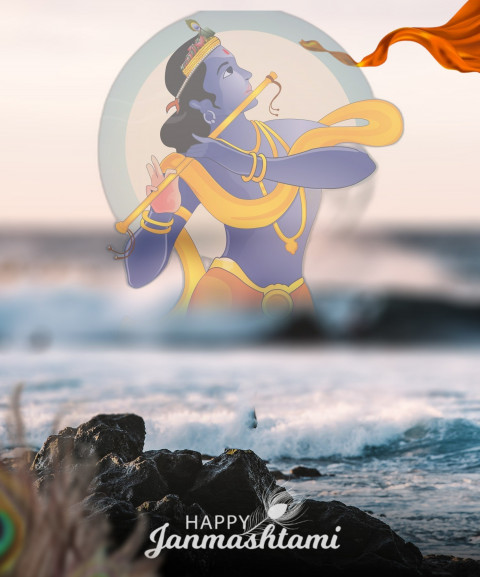 Happy Janmashtami Editing Blur Forest Background For CB PicsArt Image