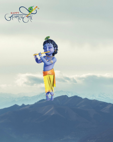 Happy Janmashtami Photo Editing Picsart CB Background Download