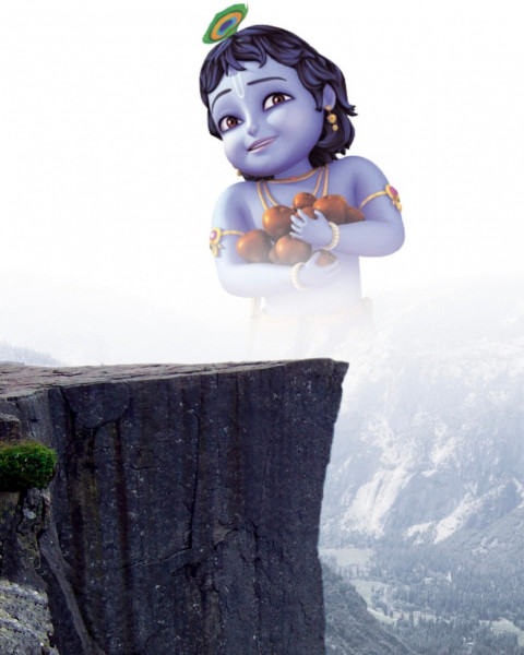 Happy Janmashtami Photo Editing Picsart CB Background Full HD