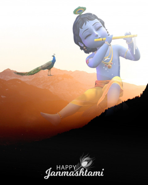 Happy Krishna Janmashtami CB Picsart Editing Backgrounds
