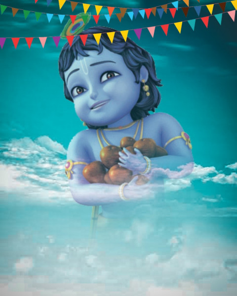 Happy Krishna Janmashtami Editing Background For Picsart