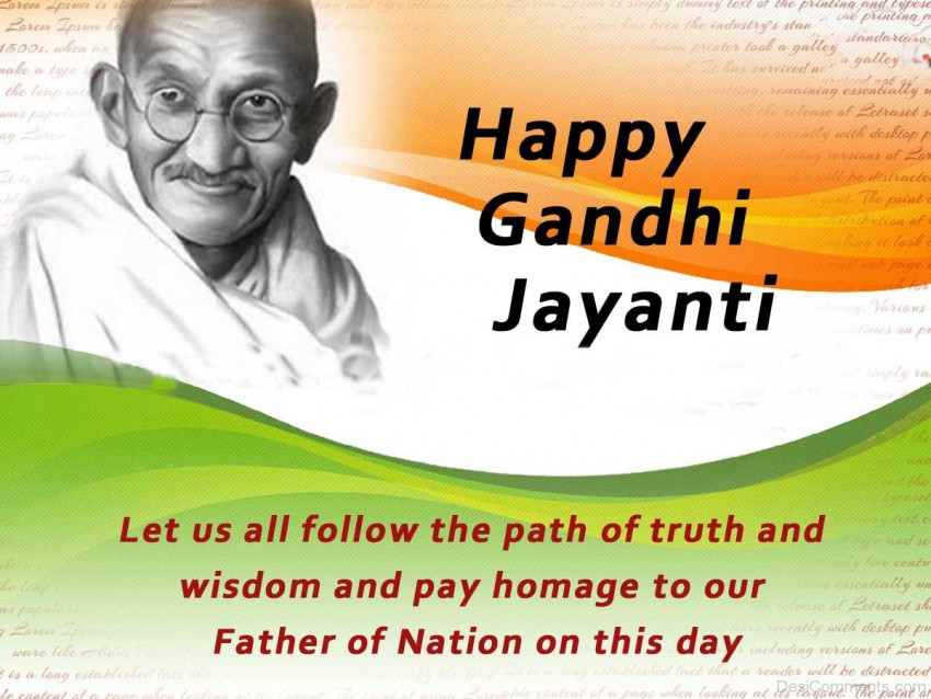 Happy Mahatma Gandhi Wallapper Images Dp
