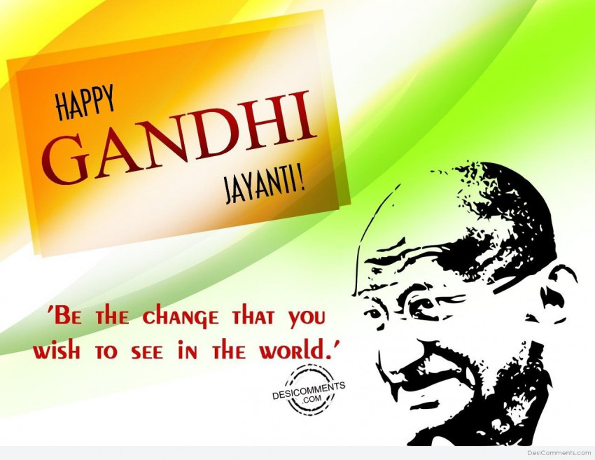 Happy Mahatma Gandhi Wallapper Images Dp WhatsApp