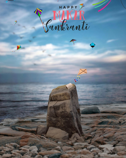 Happy Makar Sankranti Editing Background HD For Picsart & Photoshop