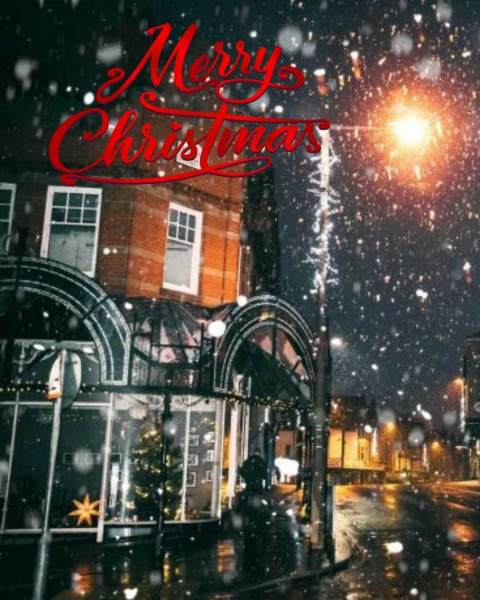 Happy Merry Christmas Background For Editing CB Photoshop
