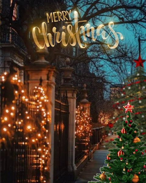 Happy Merry Christmas Background For Editing CB Picsart