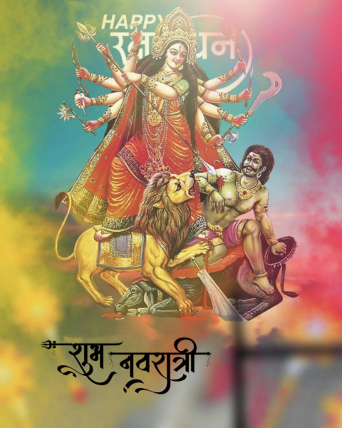 Happy Navratri Background Picsart Photo Editing Full HD Pics