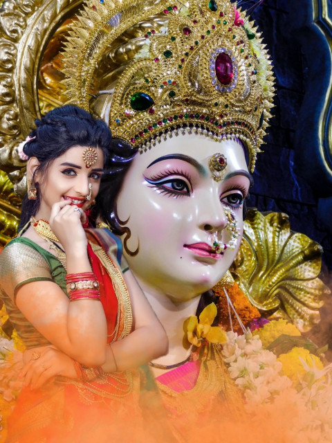 Happy Navratri HD Background For Snapseed Photo Editing Pics