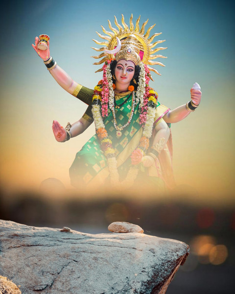 Happy Navratri HD Background Sky Download For Snapseed