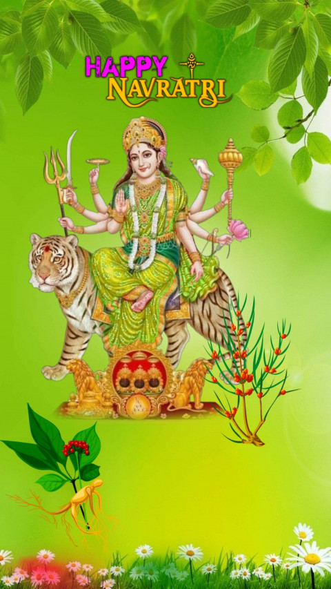 Happy Navratri Photo Editing Photoshop Full HD Background