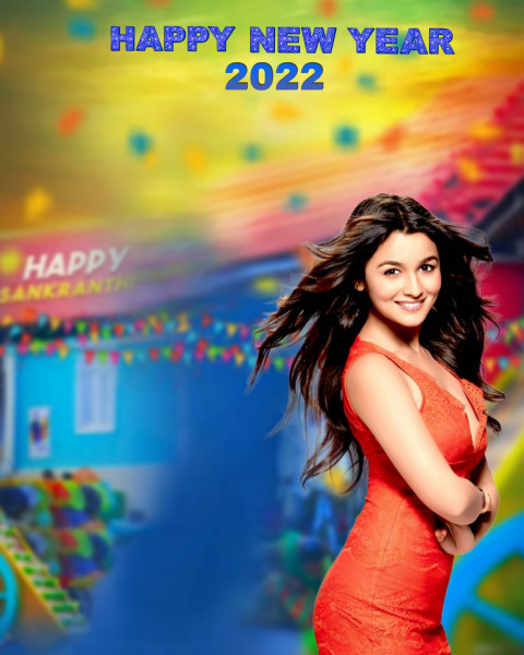 Happy New Year 2022 Background For Photoshop CB Editing