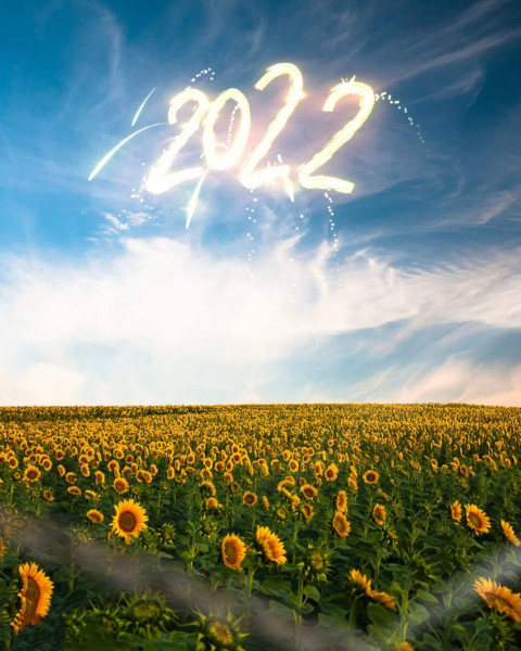 Happy New year 2022 Background Picsart Cb With sky