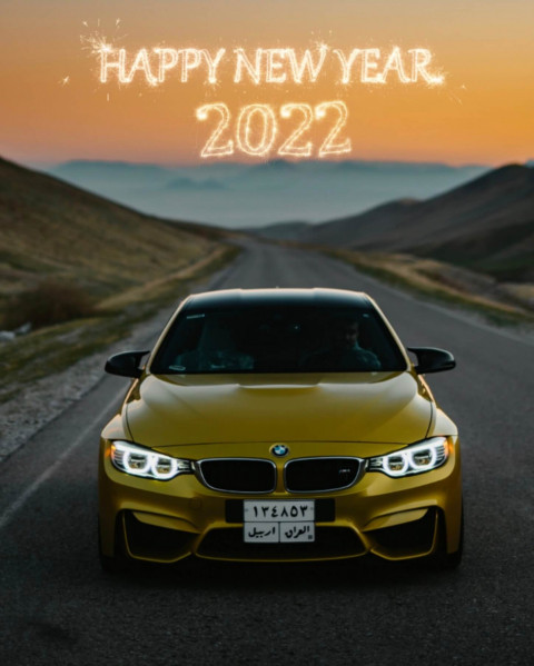 Happy New Year 2022 Car Background Picsart