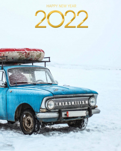 Happy New Year 2022 Car CB PicsArt Editing Background HD