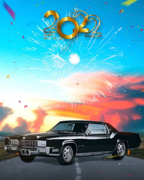 Happy New Year 2022 CB PicsArt Editing Background Full HD With Car