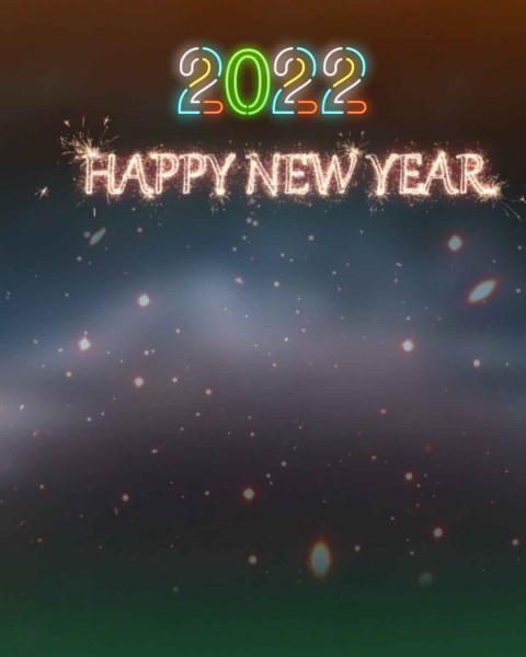 Happy New Year 2022  Editing Background CB Photoshop