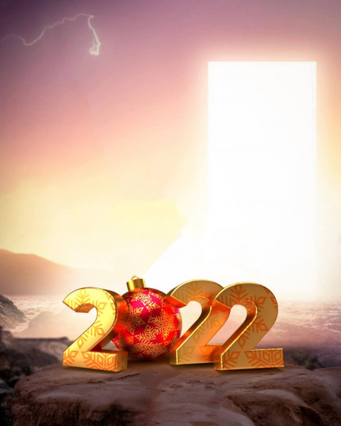 Happy New Year 2022 Photoshop PicsArt Editing Background