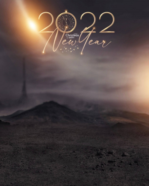Happy New Year 2022 PicsArt Background Full HD
