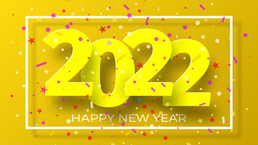 Happy New Year 2022 Wishes Card For WhatsApp Pic