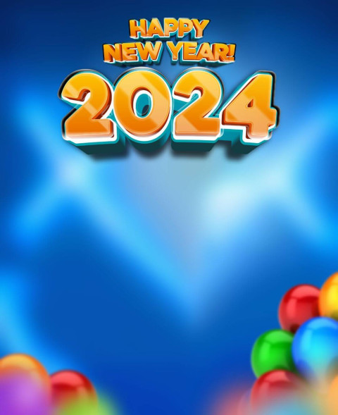 Happy New Year 2024 Hd Background For Editing Wallpapers