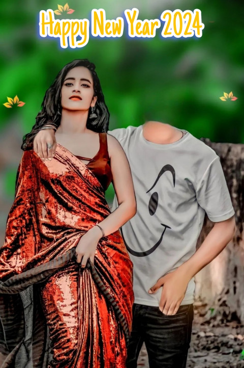 Happy New Year 2024 Without Face Boy Background For CB Editing