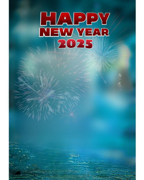 Happy New Year 2025 Photo Editing Materials