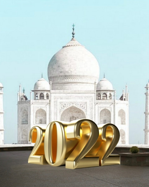 Happy New Year Background 2022 Picsart CB Editing Tajmahal