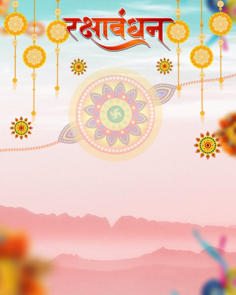 Happy Raksha Bandhan Background For Rakhi Picsart Photo Editing