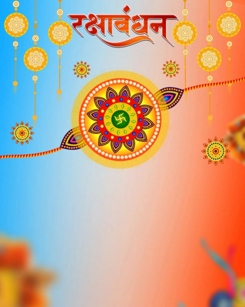 Happy Raksha Bandhan Background For Rakhi Picsart Photo Editing