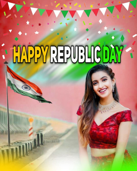 Happy Republic Day 26 January CB Background Full HD With Girls
