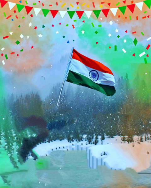 Happy Republic Day Background For Editing Picsart & Phtoshop