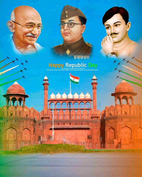 Happy Republic Day Background For Editing Picsart & Phtoshop Wallpaper