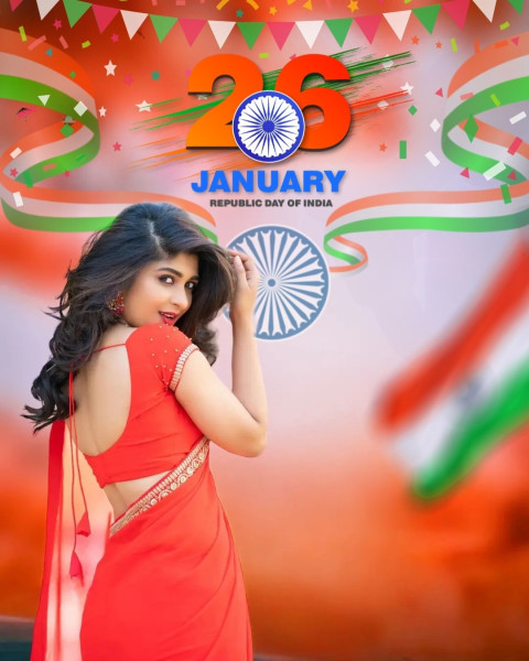 Happy Republic Day HD CB Editing Background New
