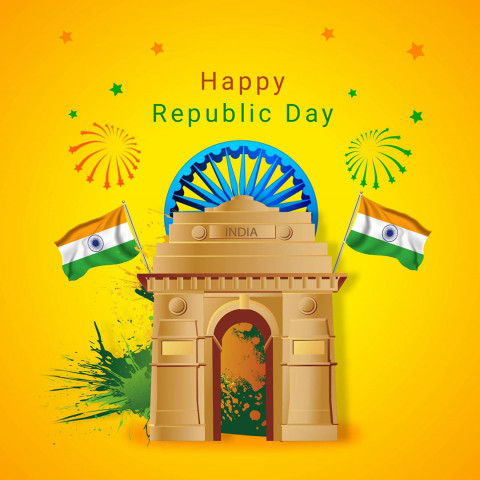 Happy Republic Day Wishes HD Images For WhatsApp Status Dp