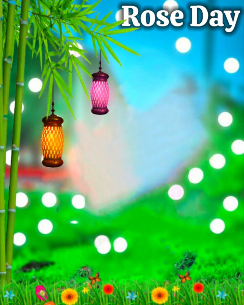 Happy Rose Day Cb Background For Valentine's Day Photo Editing Images