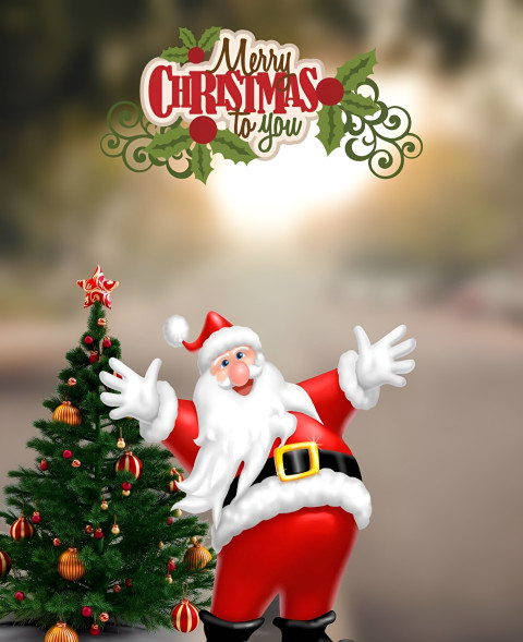 Happy Santa Claus Wallpaper HD For Editing Background Images New