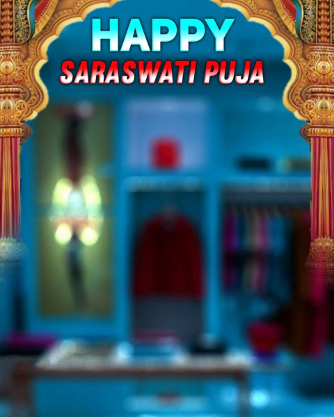 Happy Saraswati Puja CB Editing Background Free