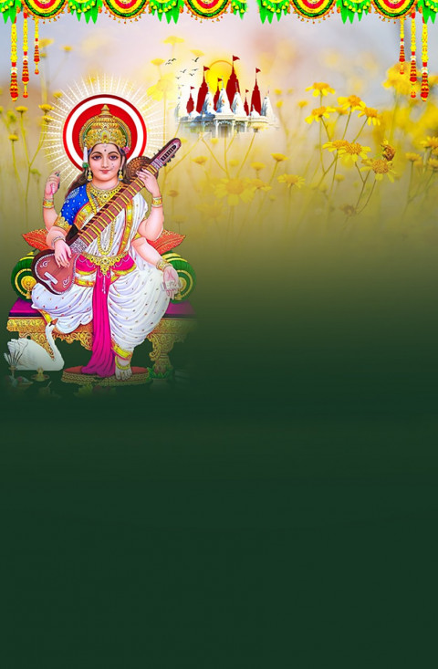 Happy Sarswati Puja Editing CB Background For Picsart & Photoshop