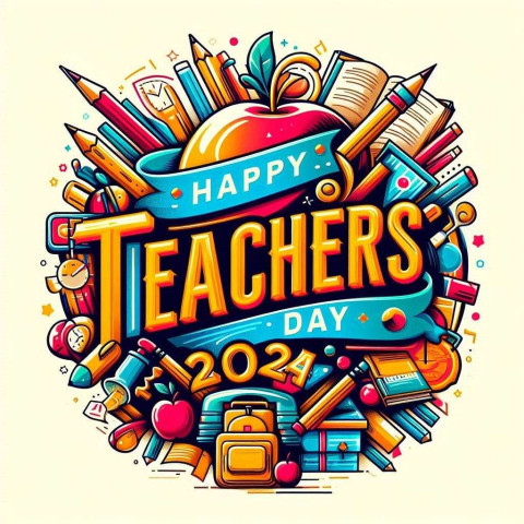 Happy Teachers Day facebook cover images with Social Media