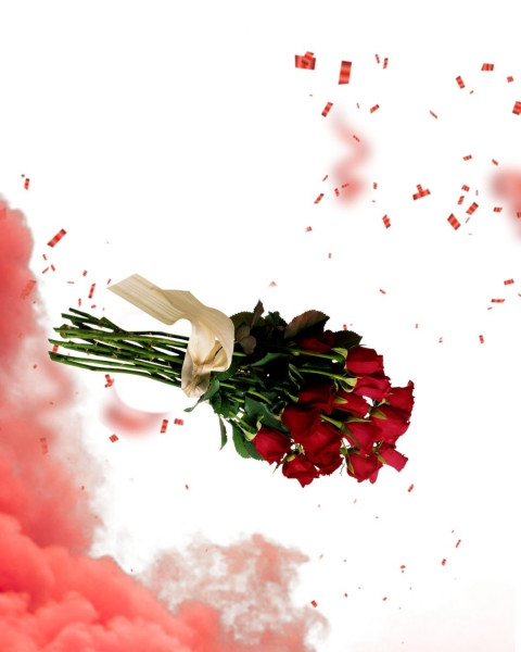 Happy Valentine Day Editing Background For Picsart & Photoshop Rose